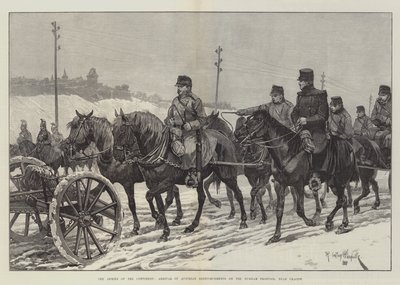 The Armies of the Continent, Arrival of Austrian Reinforcements on the Russian Frontier, near Cracow by Richard Caton Woodville junior